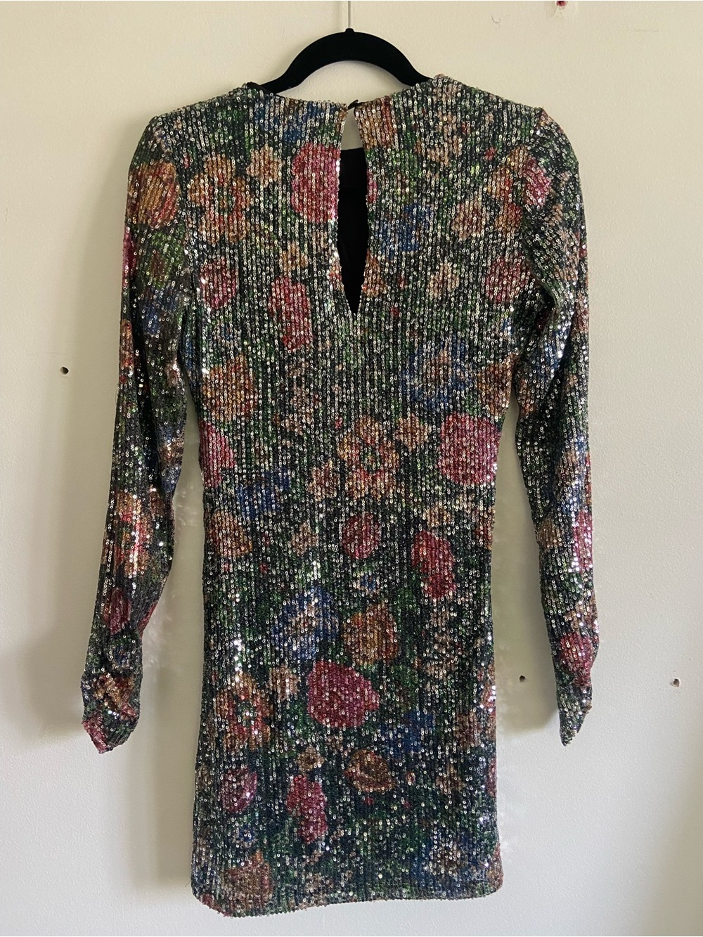 Sezane Nawel Mini Dress Sequin Sparkly Colorful Occasion Women's Size 4 - Picture 3 of 9